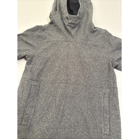 Lululemon Women GRAY BLACK Post Sweat Pullover Hoodie Size 10 NO TAGS - Picture 1 of 7